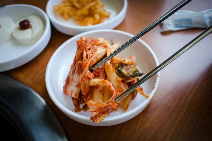 Kimchi fermentado casero